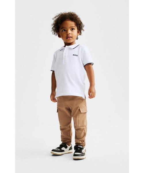 BOSS（HUGO BOSS） パンツ キッズ カーゴパンツ ストレッチピケ 子供服