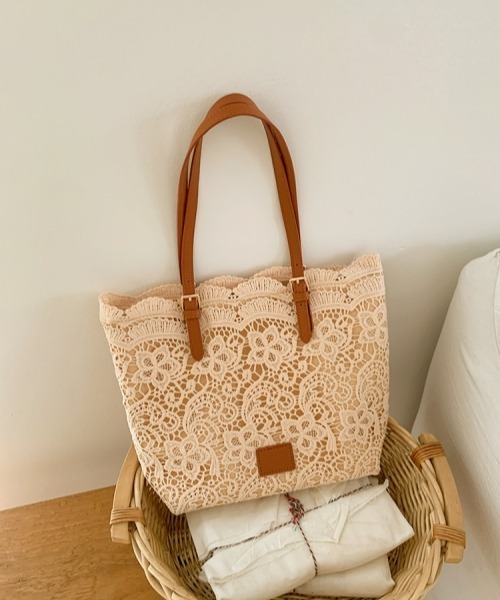 gossip!ロサンゼルス トートバッグ レトロガーリー レーストートバッグ