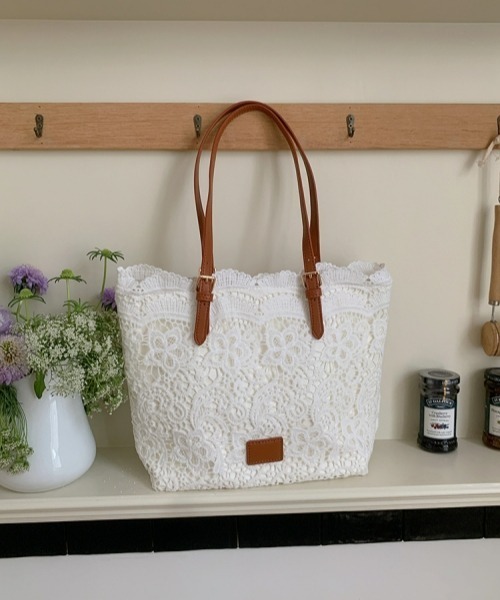 gossip!ロサンゼルス トートバッグ レトロガーリー レーストートバッグ