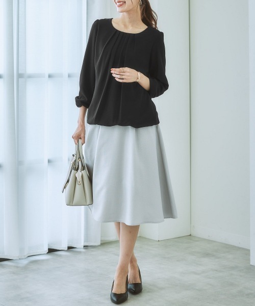 [7days Life Styling] [theodore] длинный рукав блуза S серый женский 