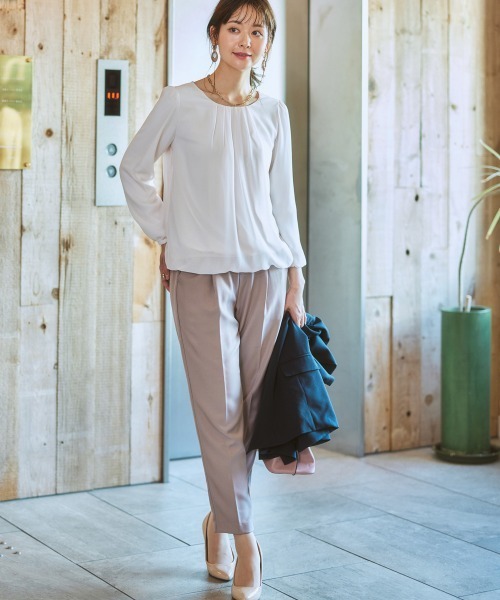 [7days Life Styling] [theodore] длинный рукав блуза S серый женский 
