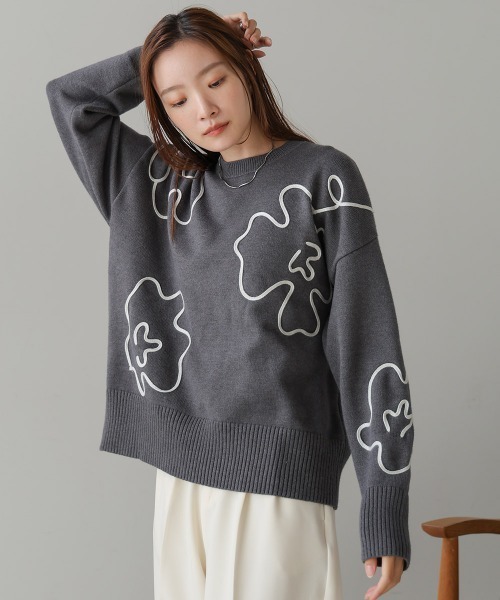 「Bab」 長袖ニット FREE ベージュ レディース_画像7