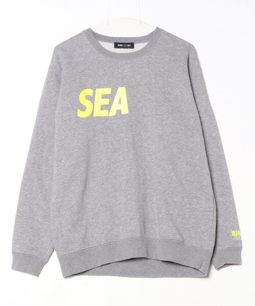 wind and sea ウィンダンシー　スウェット グレー WIND AND SEA 「WIND SEA」 刺繍スウェットカットソー M グレー