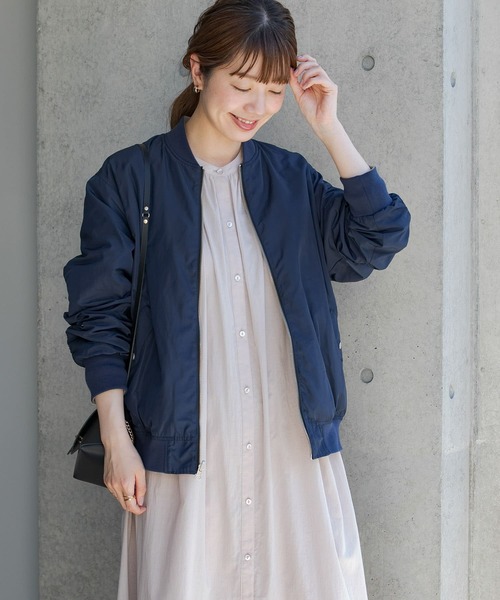 URBAN RESEARCH Sonny Label シアー ブルゾン ネイビー URBAN RESEARCH Sonny Label 「URBAN Label」 ジップアップ