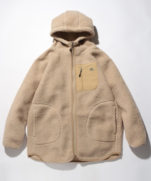 LOGOS（ロゴス） ジップアップブルゾン L ベージュ レディース