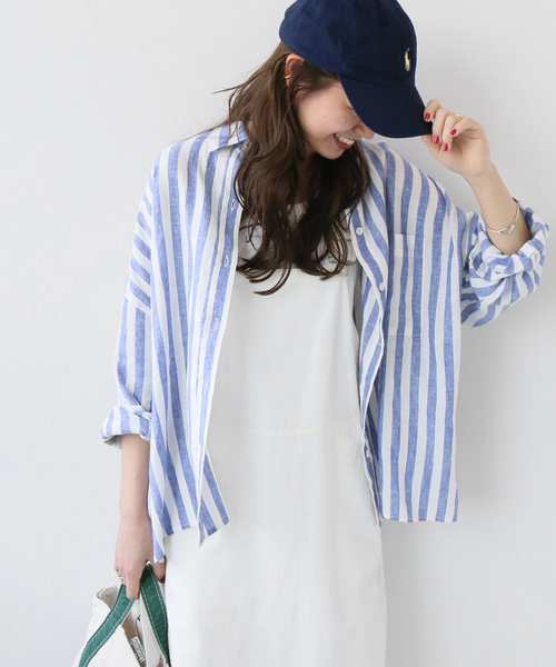 「JOURNAL STANDARD relume」 長袖シャツ FREE ブルー レディース