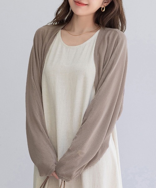 DAY CLOSET カーディガン 夏 「ショート丈/通気性あり」さらりと軽く