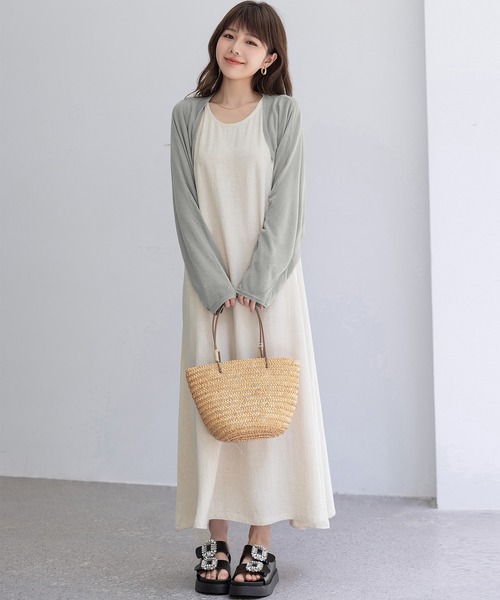 DAY CLOSET カーディガン 夏 「ショート丈/通気性あり」さらりと軽く