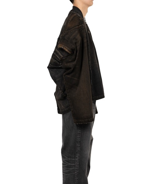 ブルゾン アウター Reconstructed Denim Jacket メンズの画像