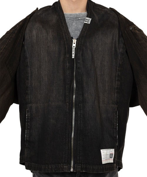 ブルゾン アウター Reconstructed Denim Jacket メンズの画像