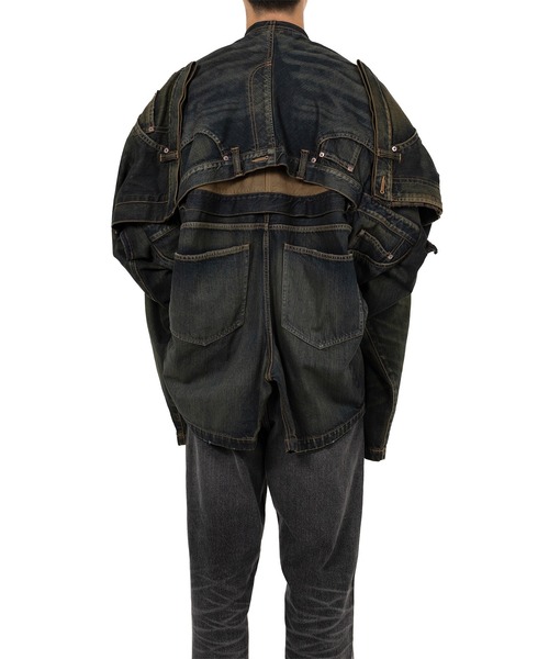 ブルゾン アウター Reconstructed Denim Jacket メンズの画像