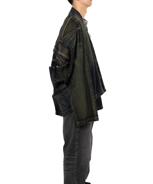 ブルゾン アウター Reconstructed Denim Jacket メンズの画像
