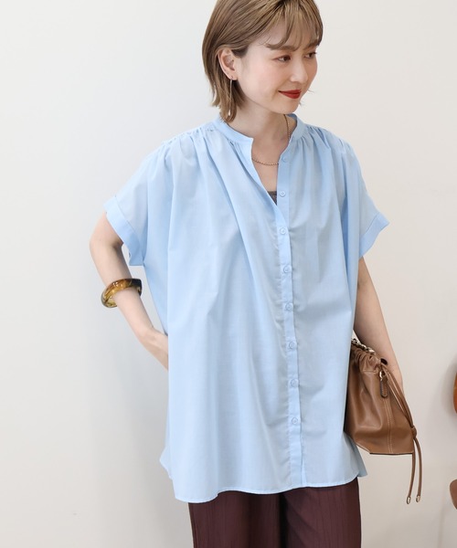 【spick&amp;span】2020SS★ エアリーギャザースリーブシャツ Spick & Span ギャザー スリーブ シャツ ブラウス スピック＆スパン