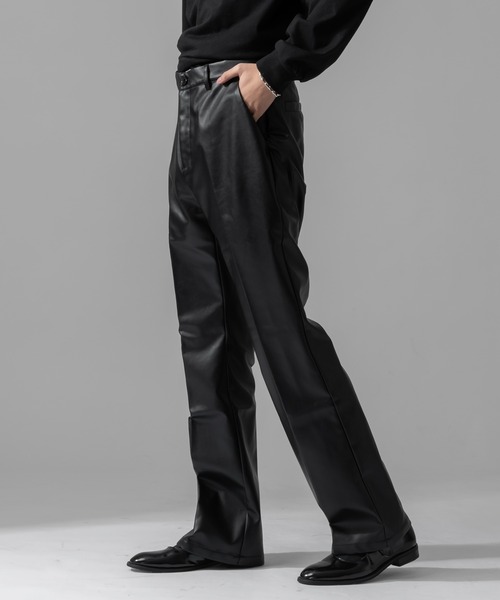 「Adoon plain」 パンツ MEDIUM ブラック メンズ_画像9
