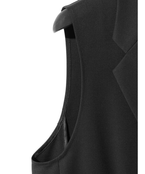 【未使用品】　MIDIUMISOLID ミディウミソリッド　ワイド　ベスト　ジレ MIDIUMISOLID（ミディウミソリッド） ベスト ジレ ボートネックワイド