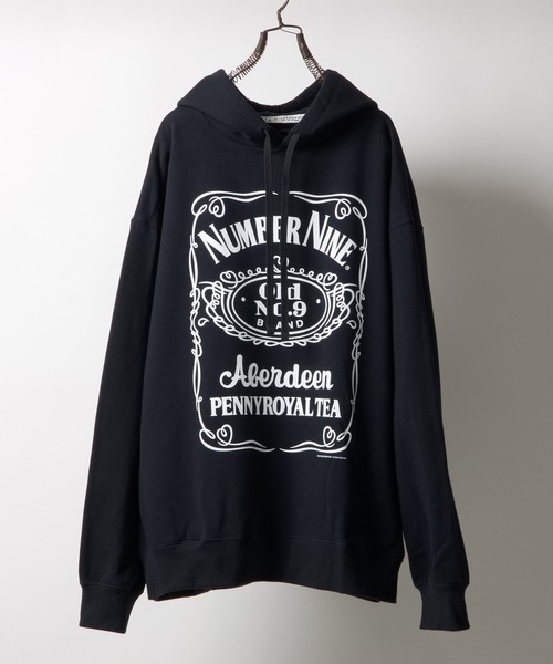 RE: Number (N)ine ナンバーナイン エンブレムパーカー　2 S セール】【RE: Number (N)ine】EMBLEM PIGMENT BIO PULLOVER HOODIE