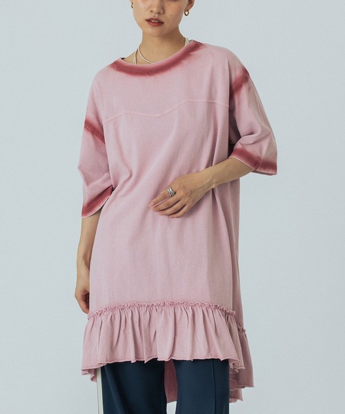 ローズバッド（ROSE BUD） バンドカラーシャツワンピース ROSE BUD（ローズバッド） シャツワンピース (GENE HEAVENS)WORK
