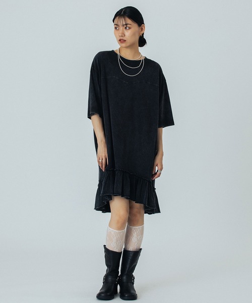 ローズバッド（ROSE BUD） バンドカラーシャツワンピース ROSE BUD（ローズバッド） シャツワンピース (GENE HEAVENS)WORK
