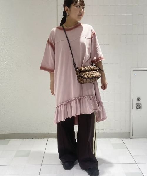ROSE BUD（ローズバッド） ワンピース FRILL TEE DRESS : ZOZOTOWN