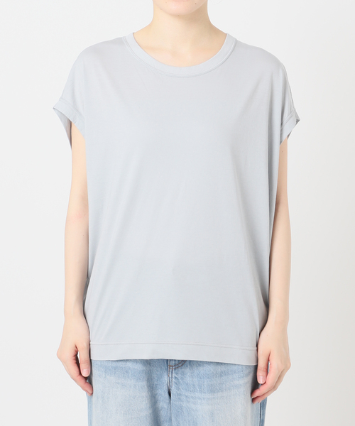 プラージュplage ALBINIハイゲージTシャツ　新品　ブルー プラージュ Plage 《追加》ALBINI ハイゲージTシャツ （ブルー