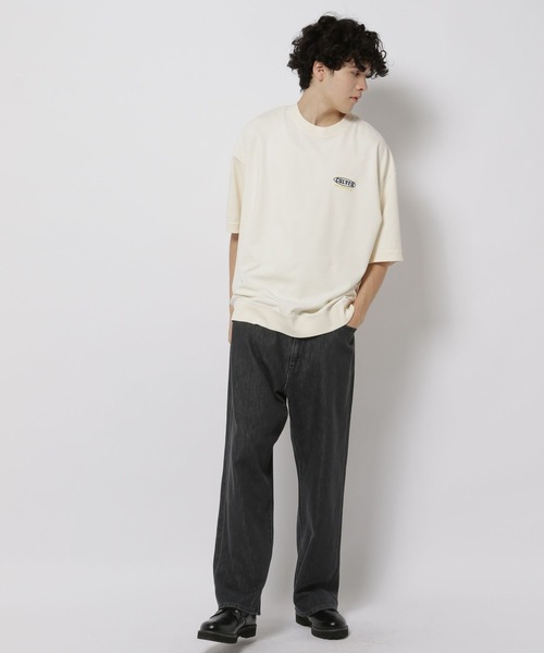 「niko and...」 半袖Tシャツ LARGE オフホワイト メンズ