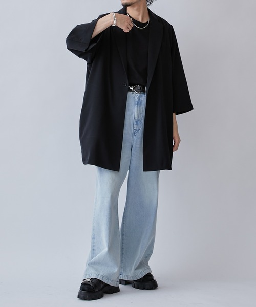 「Lui's」 コート FREE ブラック メンズ_画像8