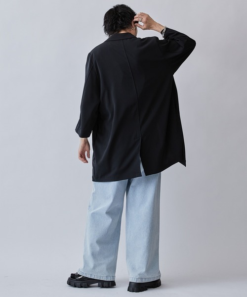 「Lui's」 コート FREE ブラック メンズ_画像9