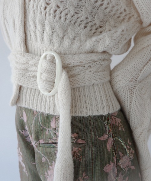 igi カーディガン PUZZLE CARDI × BUCKLE COMBO / パズルカーディガン