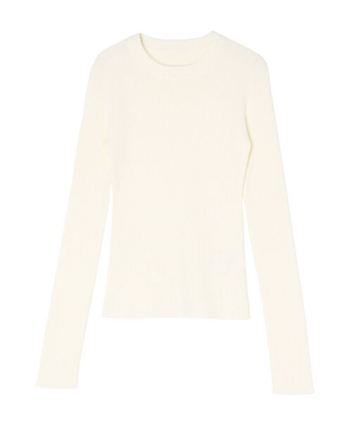 ラグナムーン LAGUNAMOON アンゴラヘアリークルーネックニット LAGUNAMOON（ラグナムーン） ニット セーター ベーシッククルーネック