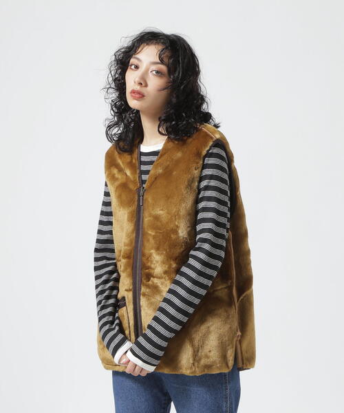 「Barbour」 ベスト 40 ブラウン レディース