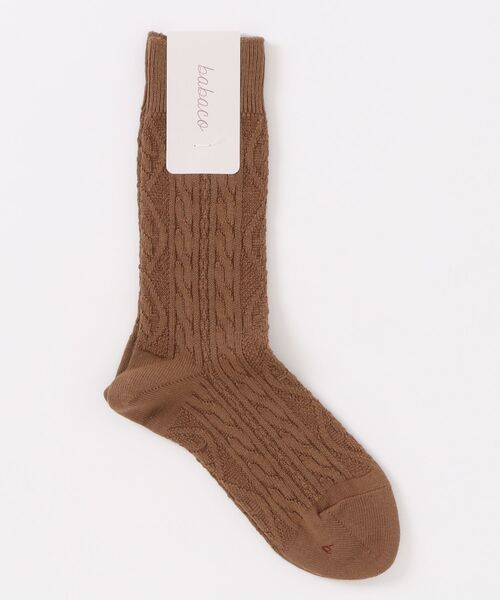 babaco（ババコ） 靴下 babaco Cable Socks レディース : ZOZOTOWN