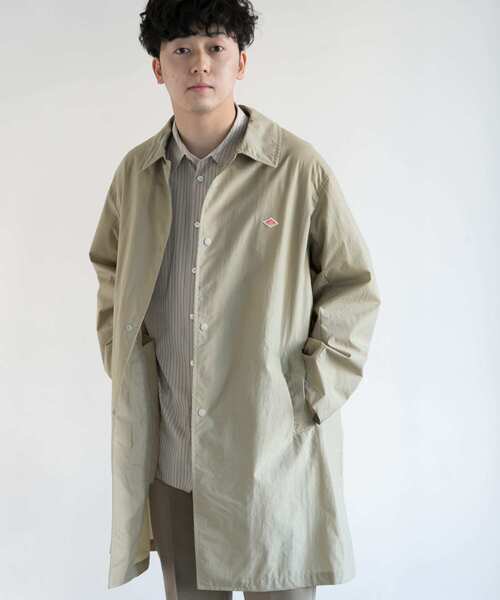 Danton（ダントン） ステンカラーコート 38 ライトベージュ メンズ