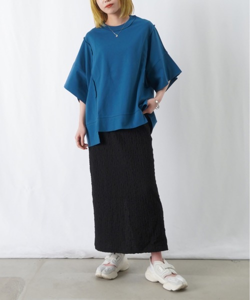 「LUCA/LADY LUCK LUCA」 半袖カットソー FREE ブラック レディース_画像4