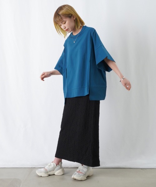 「LUCA/LADY LUCK LUCA」 半袖カットソー FREE ブラック レディース_画像5