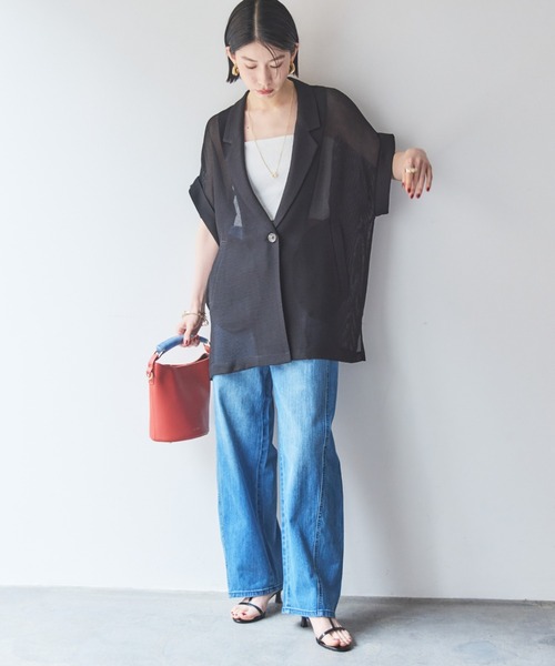 「DOUX ARCHIVES」 テーラードジャケット 38 ベージュ レディース_画像3