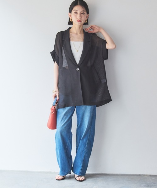 「DOUX ARCHIVES」 テーラードジャケット 38 ベージュ レディース_画像5