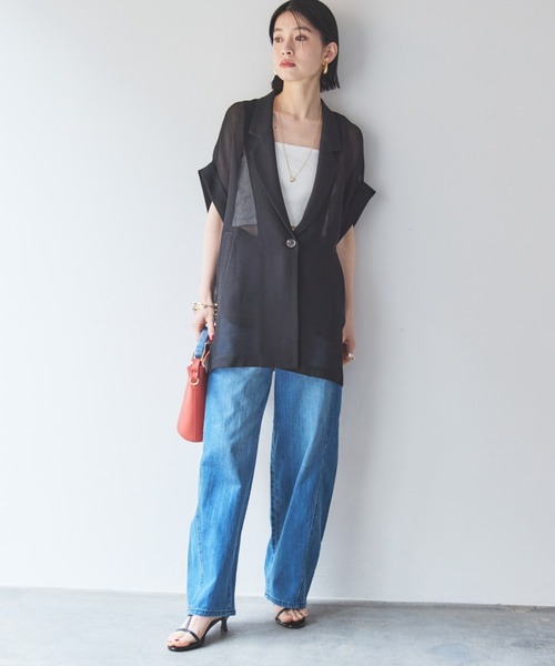 「DOUX ARCHIVES」 テーラードジャケット 38 ベージュ レディース_画像6