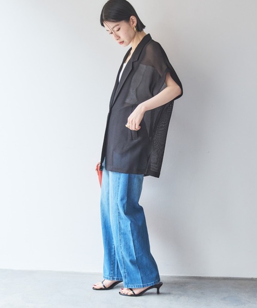 「DOUX ARCHIVES」 テーラードジャケット 38 ベージュ レディース_画像7