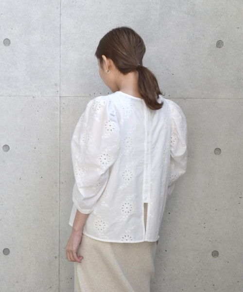 「w closet」 半袖ブラウス FREE オフホワイト レディース_画像4