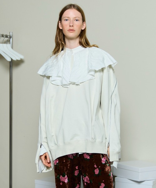 MAISON SPECIAL（メゾンスペシャル） トレーナー スウェット Zip Sweat