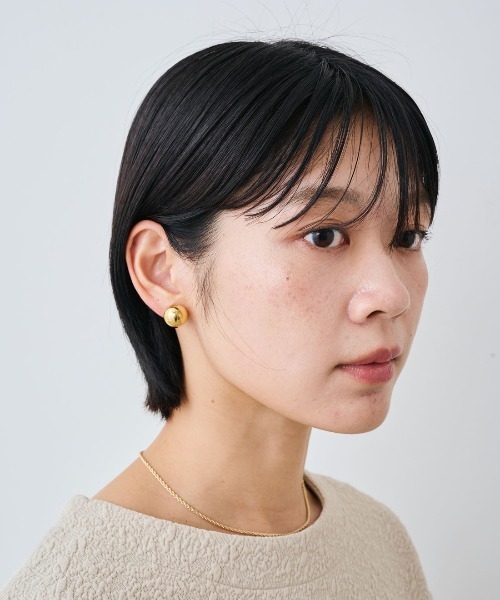 IEDIT（イディット） ピアス 神山まりあさんとコラボ ボールイヤアクセ 