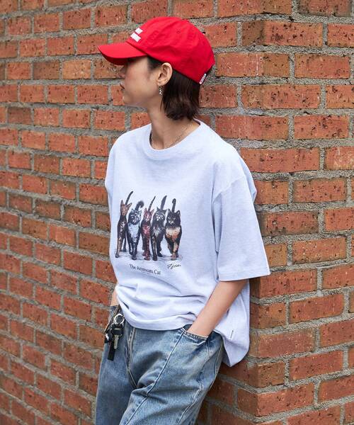 「FFEIN」 半袖Tシャツ LARGE アイボリー メンズ_画像4