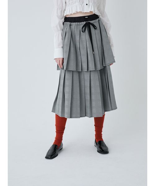 SORIN（ソリン） スカート Layered Pleated Skirt/レイヤードプリーツ