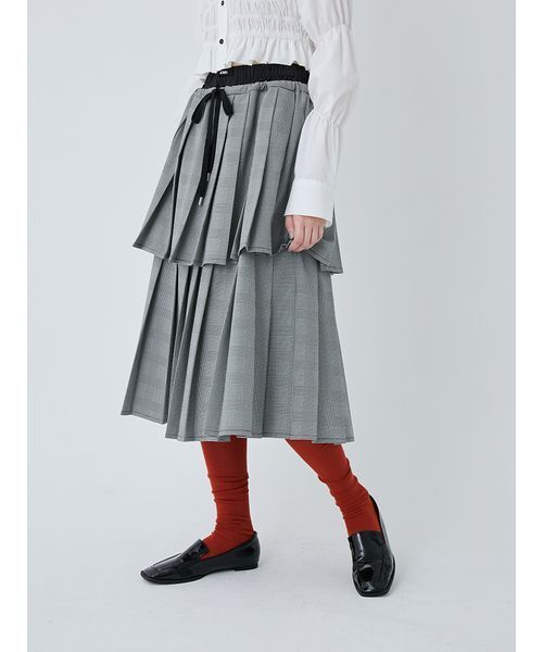 SORIN（ソリン） スカート Layered Pleated Skirt/レイヤードプリーツ