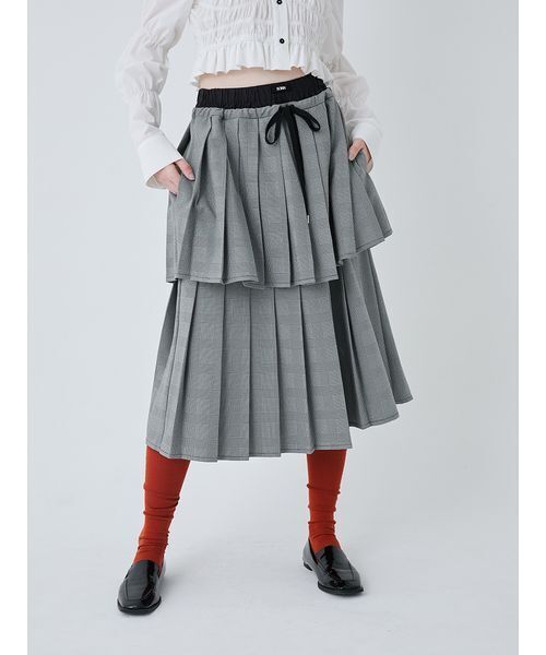 SORIN（ソリン） スカート Layered Pleated Skirt/レイヤードプリーツ