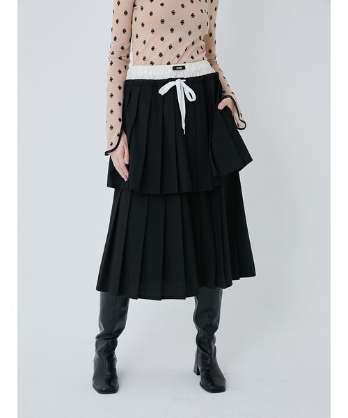 SORIN（ソリン） スカート Layered Pleated Skirt/レイヤードプリーツ