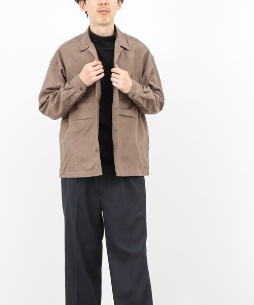 NOLLEY'S（ノーリーズ） ブルゾン アウター ポリスエード シャツ