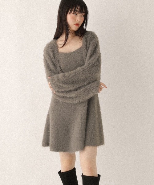 あぴページ Heather（ヘザー）の「ZIPペプラムワンピース 147842（ワンピース