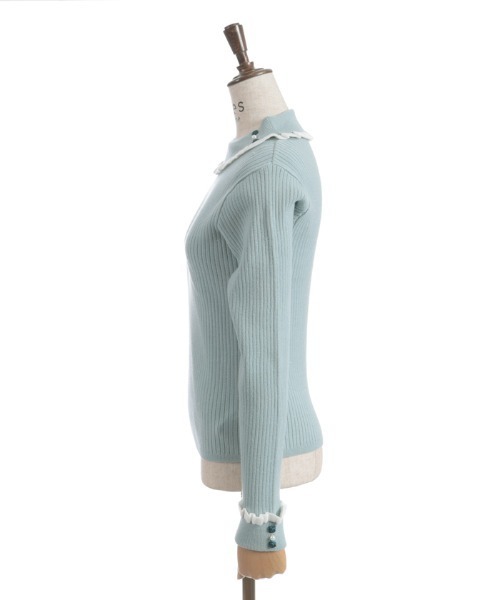 axes femme（アクシーズ ファム） ニット セーター バイカラーフリル