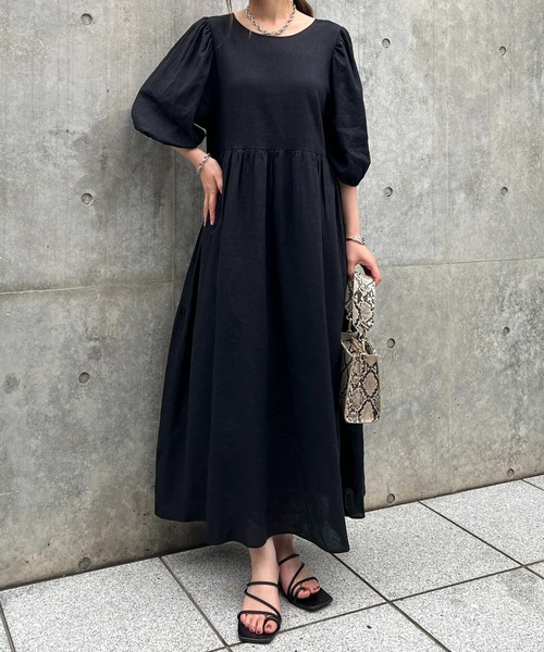 「un dix cors」 半袖ワンピース FREE グリーン系その他 レディース_画像7